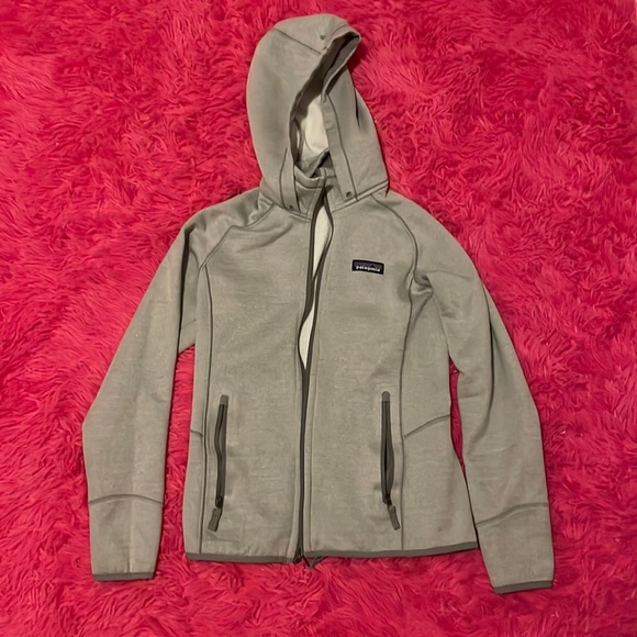 Light Grey PATAGONIA Hoodie zip up - Picture 2 of 6